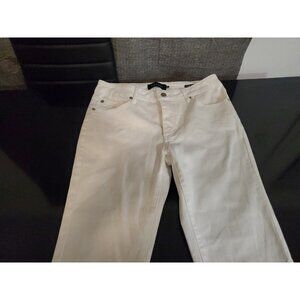 Tahari Chole Fit Solution Women 8/29 White Jeans Skinny Casual Pocket